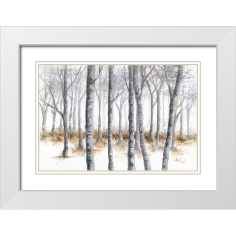 At Peace White Modern Wood Framed Art Print with Double Matting by Quintero, Tita