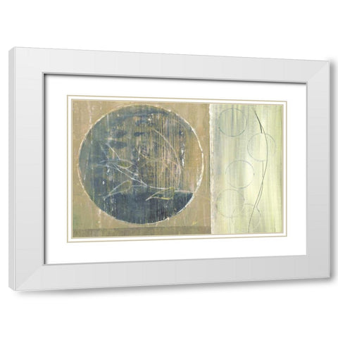 Floating Bamboo White Modern Wood Framed Art Print with Double Matting by Ross, Heather