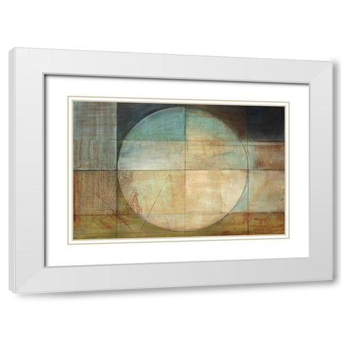 Map of a Perfect Day White Modern Wood Framed Art Print with Double Matting by Ross, Heather
