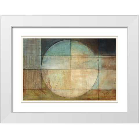 Map of a Perfect Day White Modern Wood Framed Art Print with Double Matting by Ross, Heather