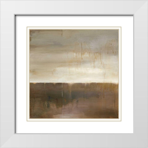 September Fog Descending White Modern Wood Framed Art Print with Double Matting by Ross, Heather
