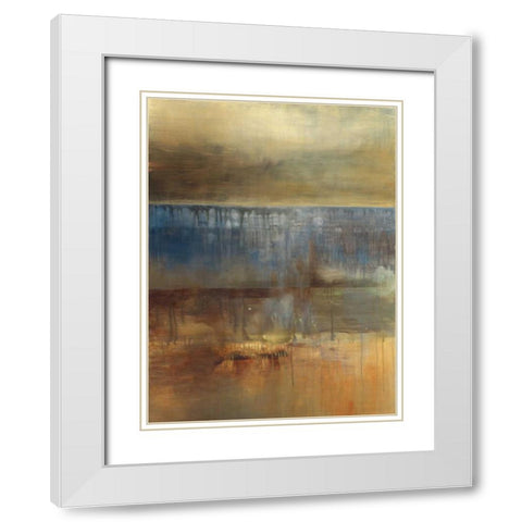 Ambergris White Modern Wood Framed Art Print with Double Matting by Ross, Heather