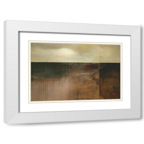 Deep Sienna Sky White Modern Wood Framed Art Print with Double Matting by Ross, Heather