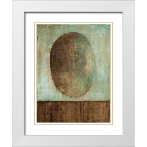 Earthly Beginnings White Modern Wood Framed Art Print with Double Matting by Ross, Heather