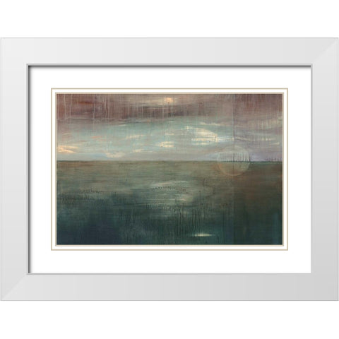 Mulberry Skies White Modern Wood Framed Art Print with Double Matting by Ross, Heather