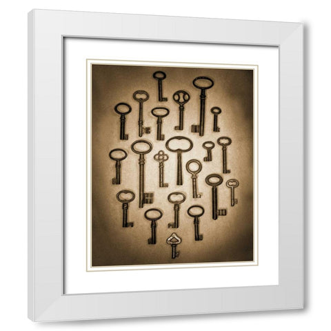 Key Elements II White Modern Wood Framed Art Print with Double Matting by Ross, Heather
