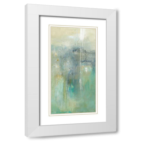 Sparks of Sea and Sunshine White Modern Wood Framed Art Print with Double Matting by Ross, Heather