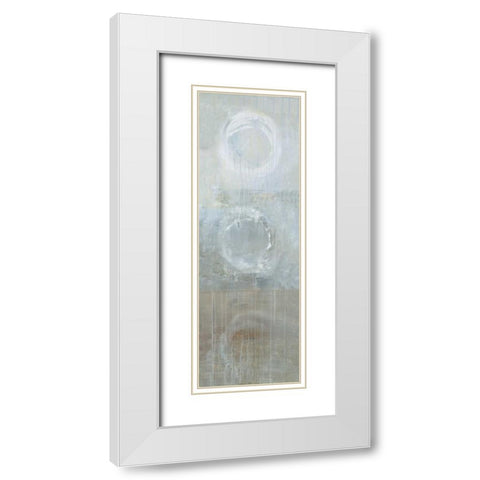 Evolu White Modern Wood Framed Art Print with Double Matting by Ross, Heather