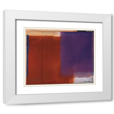 Hours of the Day I White Modern Wood Framed Art Print with Double Matting by Ribas, Jaume