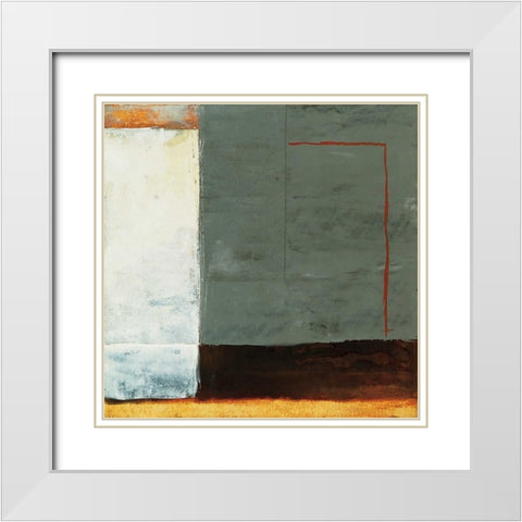 Inner Profile I White Modern Wood Framed Art Print with Double Matting by Ribas, Jaume