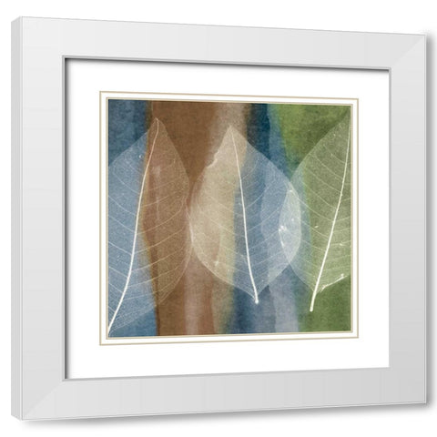 Leaf Structure II White Modern Wood Framed Art Print with Double Matting by Rehner, John