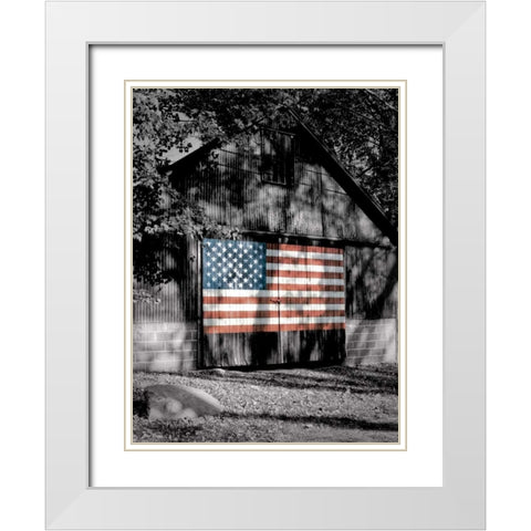 Made in the USA White Modern Wood Framed Art Print with Double Matting by Roffman, Richard