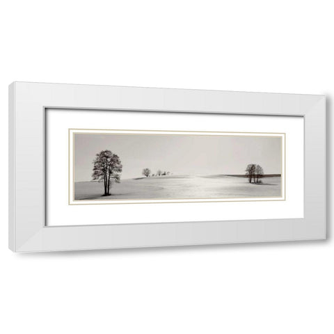 Clear On the Hillcrest White Modern Wood Framed Art Print with Double Matting by Szilagyi, Ily