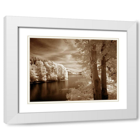 A View To Remember White Modern Wood Framed Art Print with Double Matting by Szilagyi, Ily