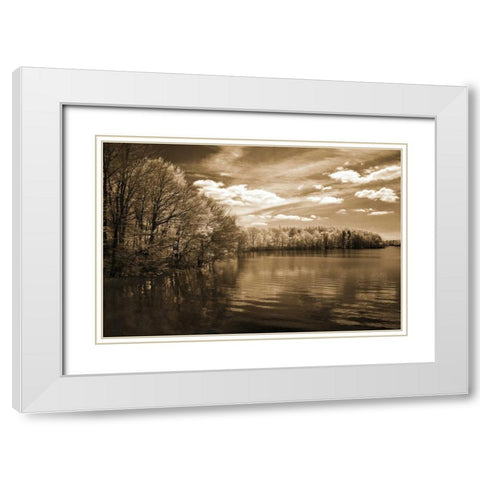 Natures Glory White Modern Wood Framed Art Print with Double Matting by Szilagyi, Ily