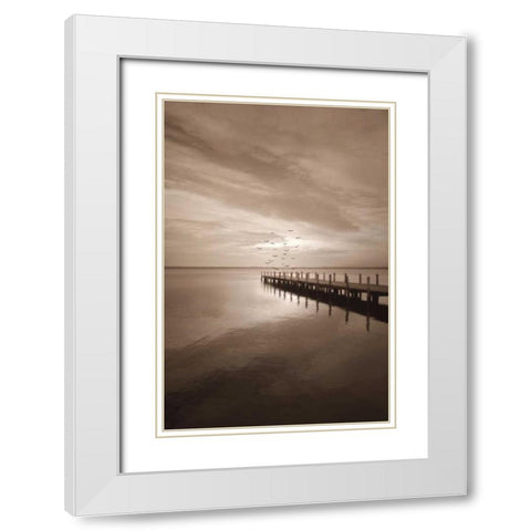 Come With Me White Modern Wood Framed Art Print with Double Matting by Szilagyi, Ily