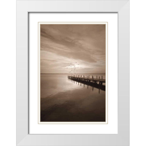Come With Me White Modern Wood Framed Art Print with Double Matting by Szilagyi, Ily