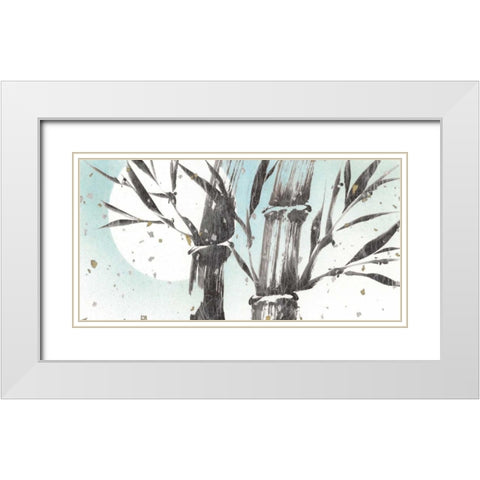 Summers Essence I White Modern Wood Framed Art Print with Double Matting by Sugita, Katsumi