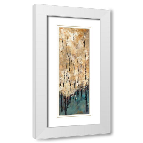 Natures Abundance I White Modern Wood Framed Art Print with Double Matting by Solis, Luis