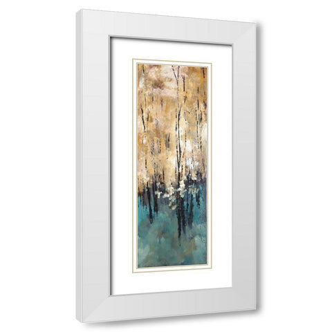 Natures Abundance II White Modern Wood Framed Art Print with Double Matting by Solis, Luis