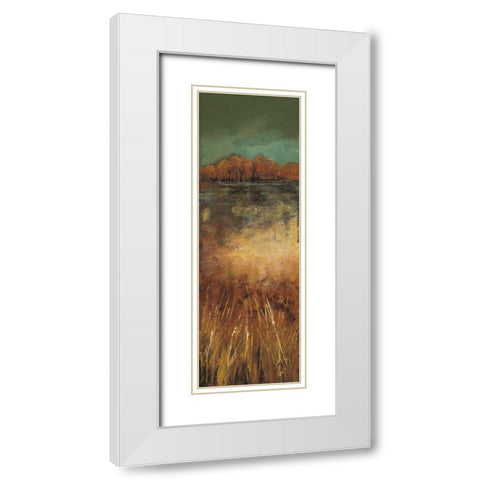 The View at a Distance I White Modern Wood Framed Art Print with Double Matting by Solis, Luis