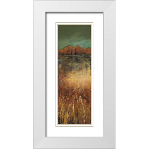 The View at a Distance I White Modern Wood Framed Art Print with Double Matting by Solis, Luis