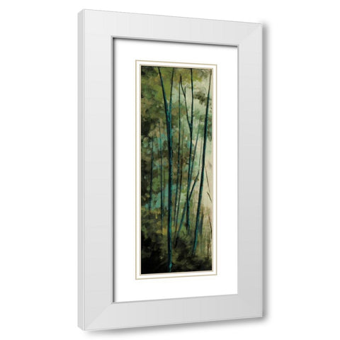 La Senda I White Modern Wood Framed Art Print with Double Matting by Solis, Luis