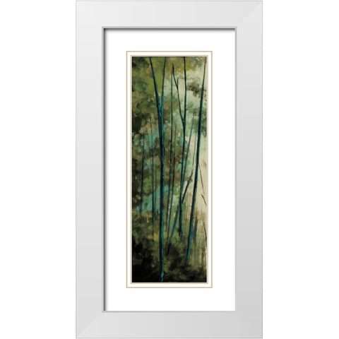 La Senda I White Modern Wood Framed Art Print with Double Matting by Solis, Luis