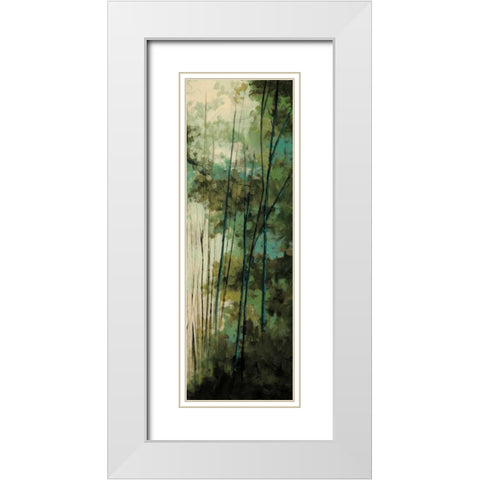 La Senda II White Modern Wood Framed Art Print with Double Matting by Solis, Luis