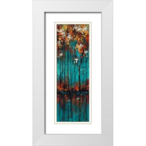 The Mirror I White Modern Wood Framed Art Print with Double Matting by Solis, Luis