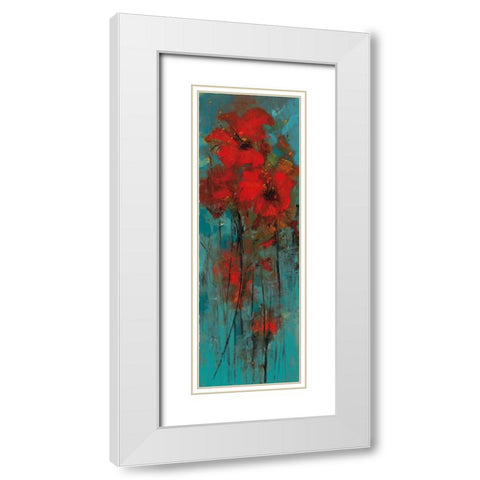 Delights of the Heart I White Modern Wood Framed Art Print with Double Matting by Solis, Luis