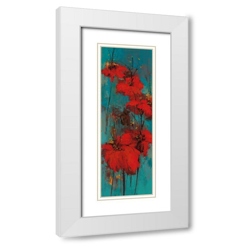 Delights of the Heart II White Modern Wood Framed Art Print with Double Matting by Solis, Luis