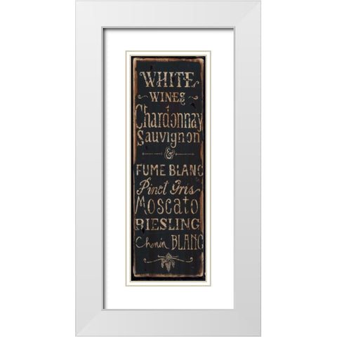 White Wines White Modern Wood Framed Art Print with Double Matting by Sanchez, Luis