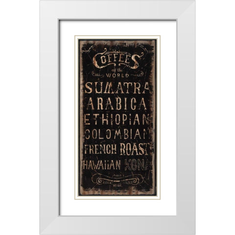 Coffee White Modern Wood Framed Art Print with Double Matting by Sanchez, Luis