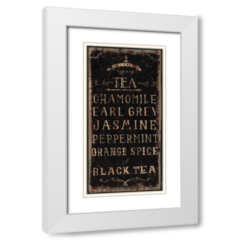 Tea White Modern Wood Framed Art Print with Double Matting by Sanchez, Luis