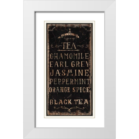 Tea White Modern Wood Framed Art Print with Double Matting by Sanchez, Luis