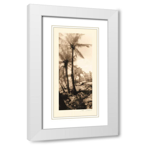 Equatorial Breeze I White Modern Wood Framed Art Print with Double Matting by Schrack, Thea