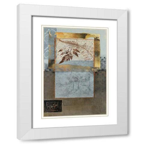 Nature Leaf I White Modern Wood Framed Art Print with Double Matting by Tunick, Connie
