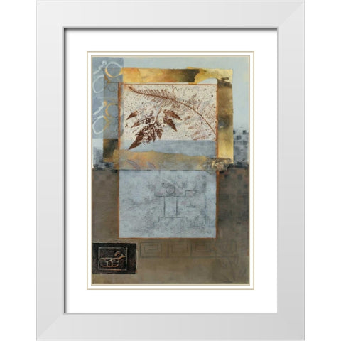 Nature Leaf I White Modern Wood Framed Art Print with Double Matting by Tunick, Connie