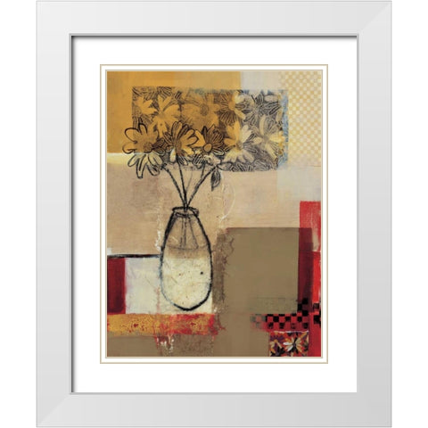 Sketchbook Series I White Modern Wood Framed Art Print with Double Matting by Tunick, Connie