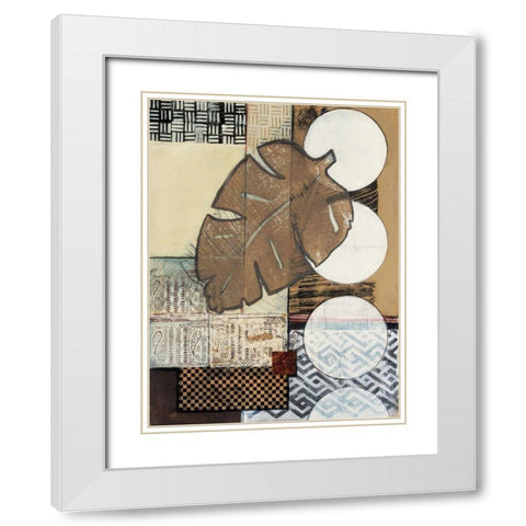 Global Patterns II White Modern Wood Framed Art Print with Double Matting by Tunick, Connie