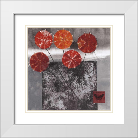 Joy I White Modern Wood Framed Art Print with Double Matting by Tunick, Connie