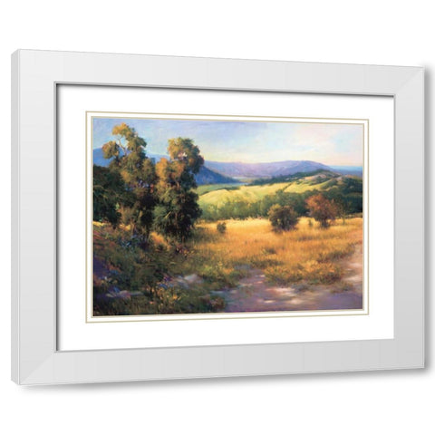 Malibu Canyon White Modern Wood Framed Art Print with Double Matting by Tomao, Jennie