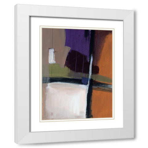 Linear Motion III White Modern Wood Framed Art Print with Double Matting by Thorngren, Mary Beth