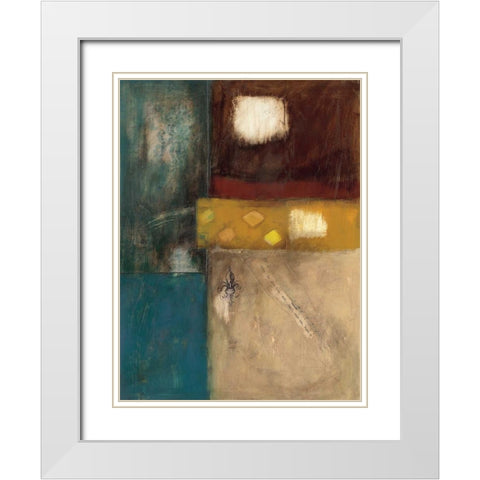 Structure I White Modern Wood Framed Art Print with Double Matting by Thorngren, Mary Beth