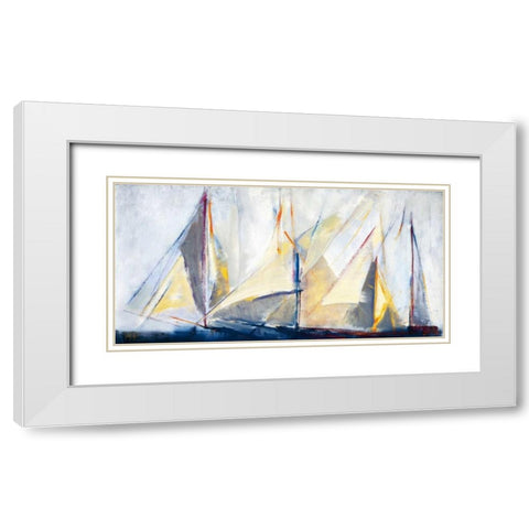 Light Breeze White Modern Wood Framed Art Print with Double Matting by Torres, Maria Antonia