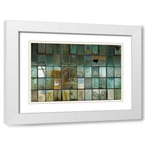 Broken White Modern Wood Framed Art Print with Double Matting by Toole, Michael