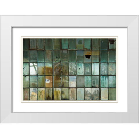Broken White Modern Wood Framed Art Print with Double Matting by Toole, Michael