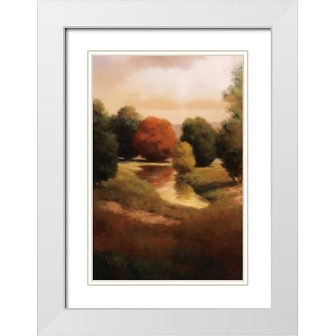 Summers Passage II White Modern Wood Framed Art Print with Double Matting by Udell