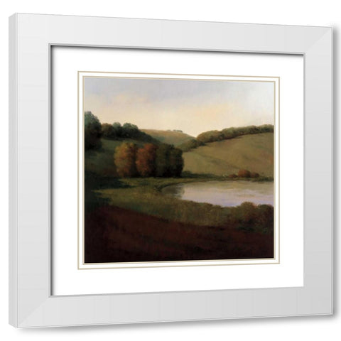 Daydream II White Modern Wood Framed Art Print with Double Matting by Udell